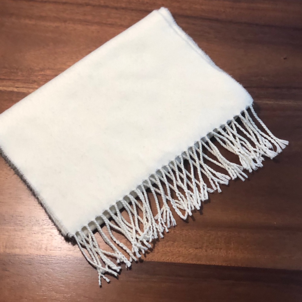 Off White Cotton Scarf
